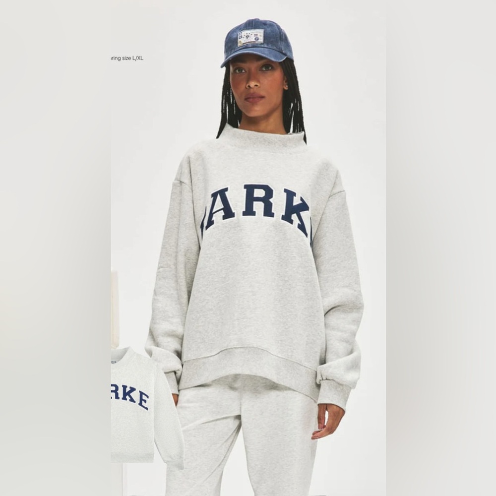 🚨ISO gray/navy parke sweatshirt🚨